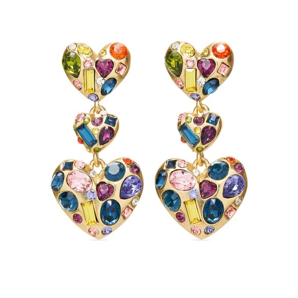 Oscar de la Renta Jewelry - Oscar de la Renta
Gemstone Heart drop earrings